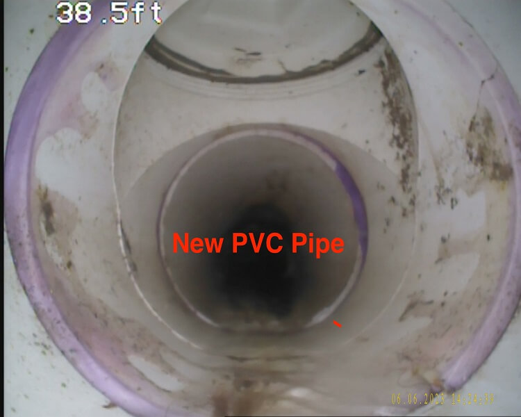 new PVC pipe